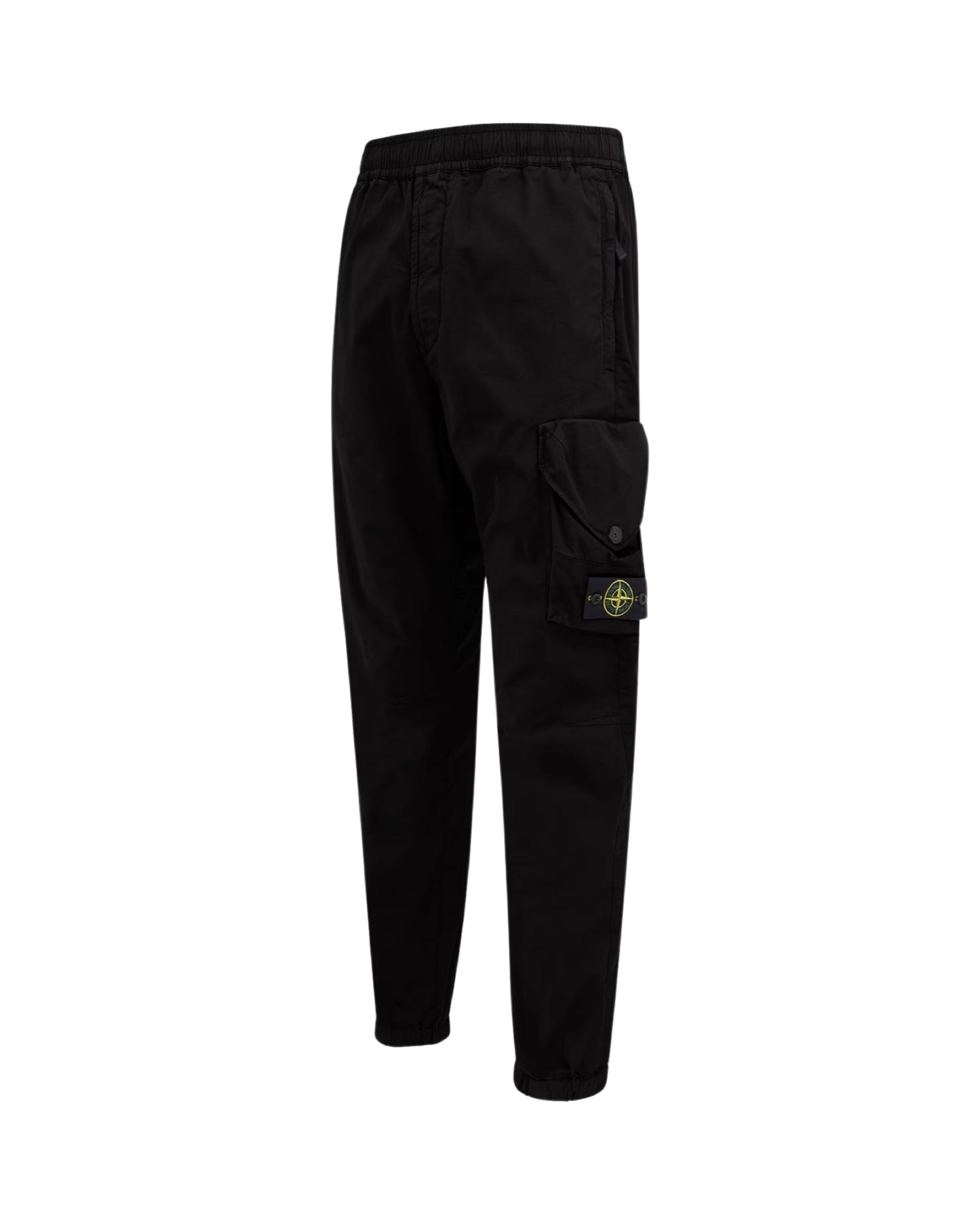 Stone Island Cargo Trousers In Black