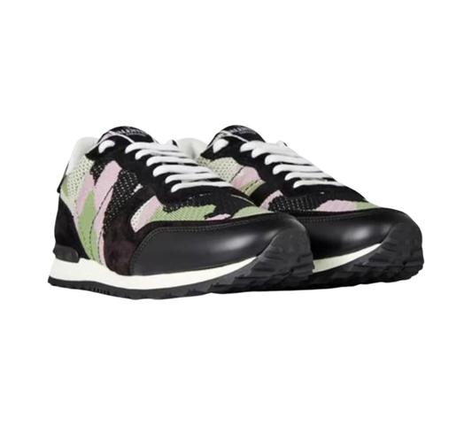 Valentino Mesh Rockrunner Trainers In Black