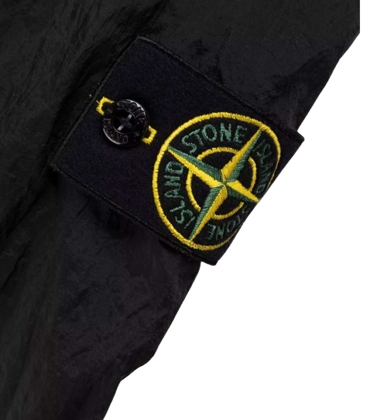 Stone Island Nylon Metal Cargo Trousers In Black