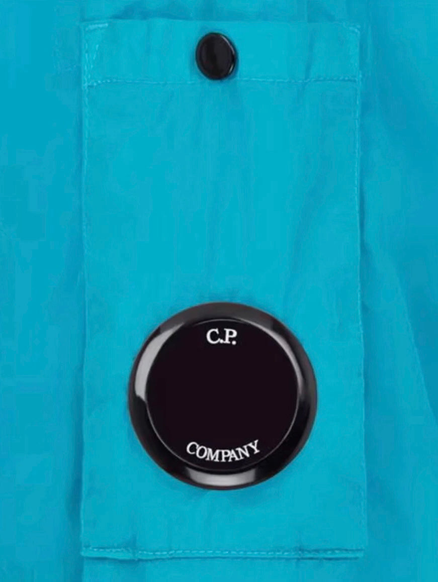 CP Company Lens Overshirt Jacket In Turquoise