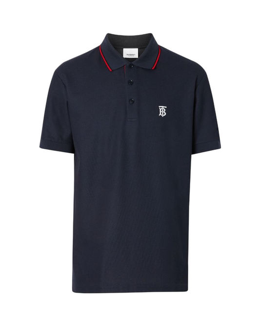 Burberry Walton TB Logo Polo Shirt Navy