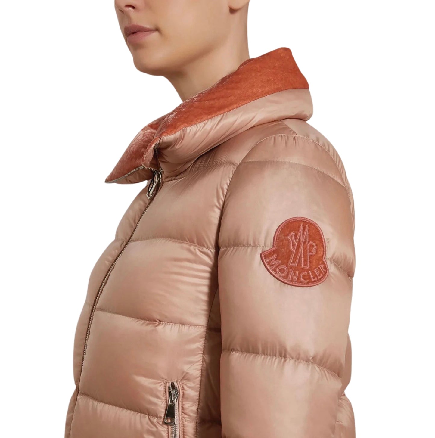 Moncler Torcon Down Coat In Pink