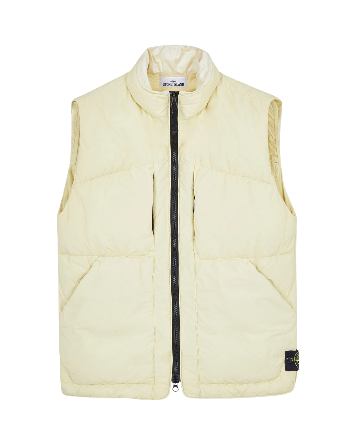 Stone Island Naslan Light Watro Down Bodywarmer In Burro