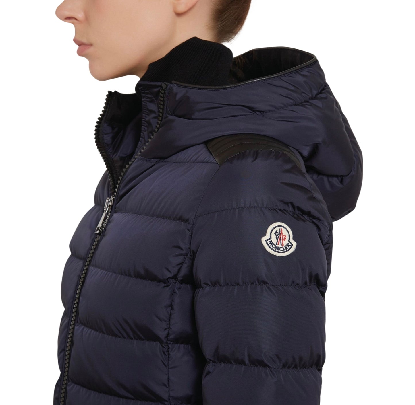 Moncler Talev Down Puffer Coat In Navy