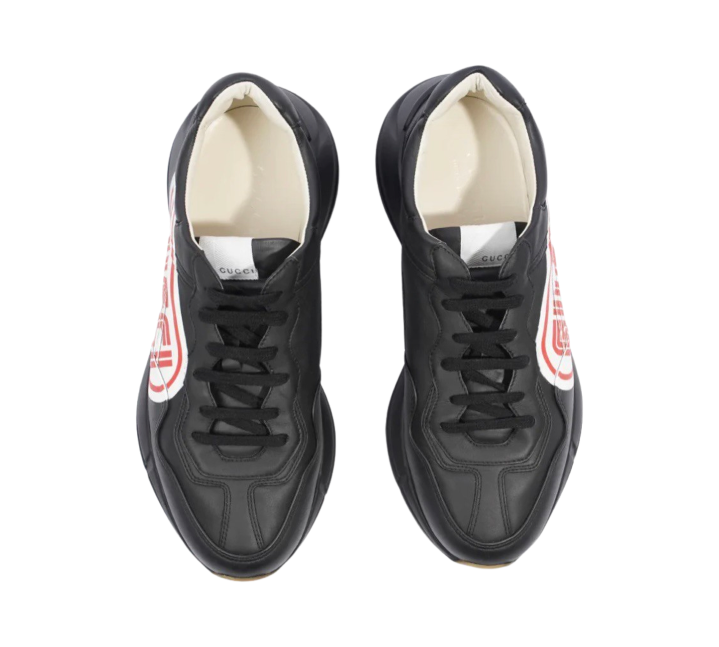 Gucci GG Logo Trainers In Black