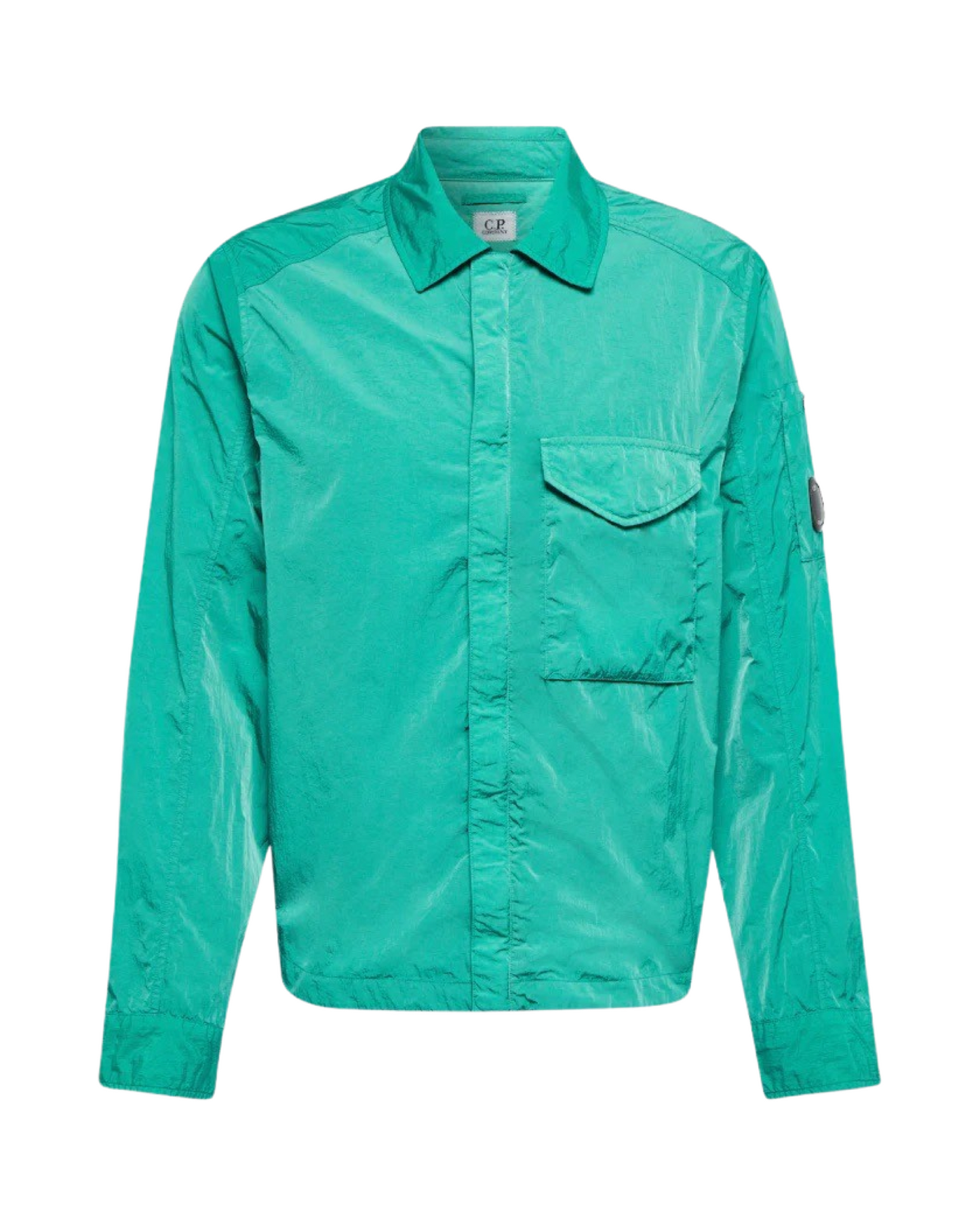 CP Company Lens Overshirt Jacket In Green