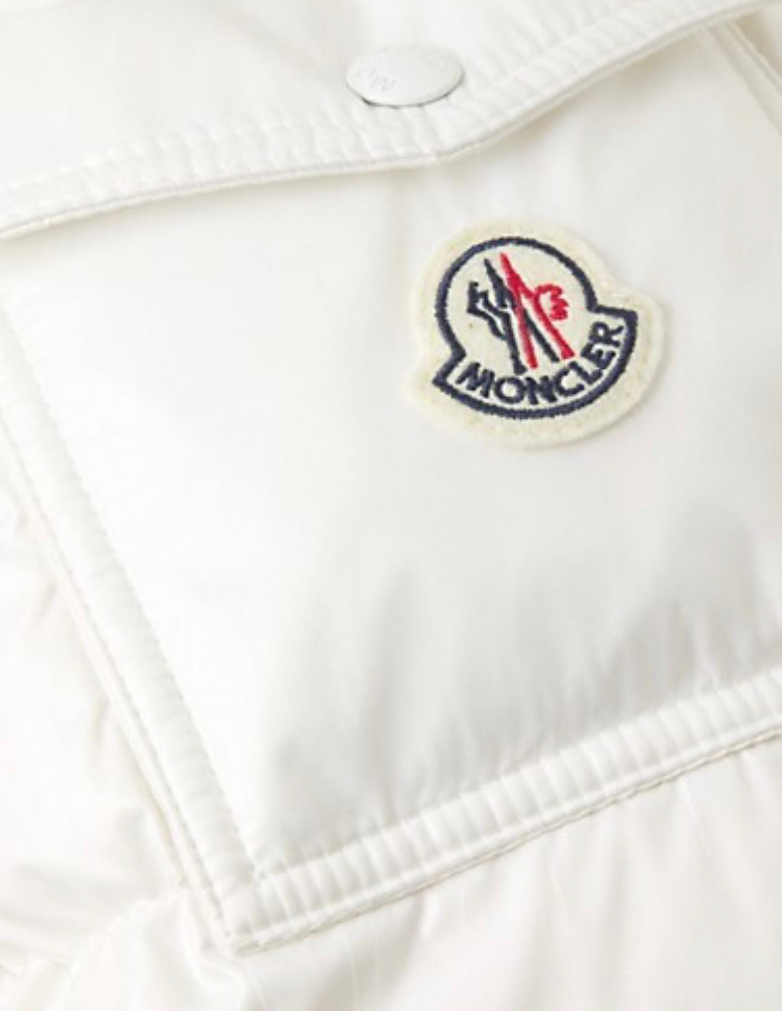 Moncler Chiablese Down Puffer Coat In White