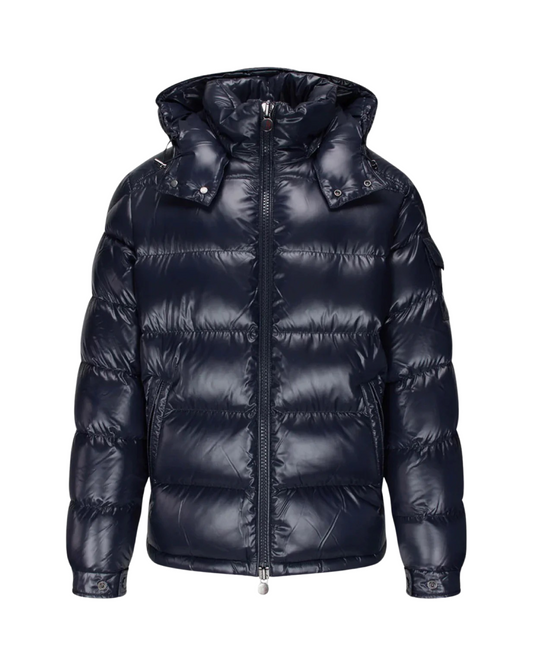 Moncler Maya Down Puffer Coat In Navy