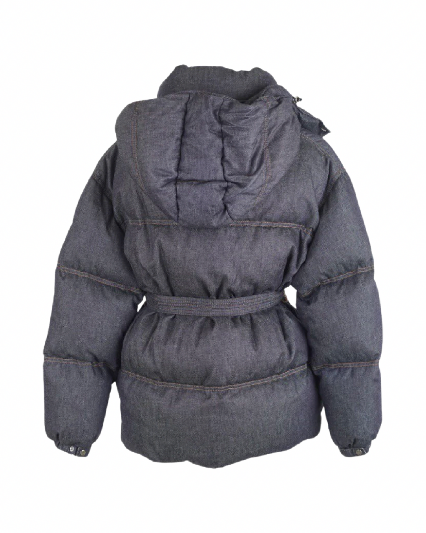 Moncler Kundogi Down Coat In Navy Denim