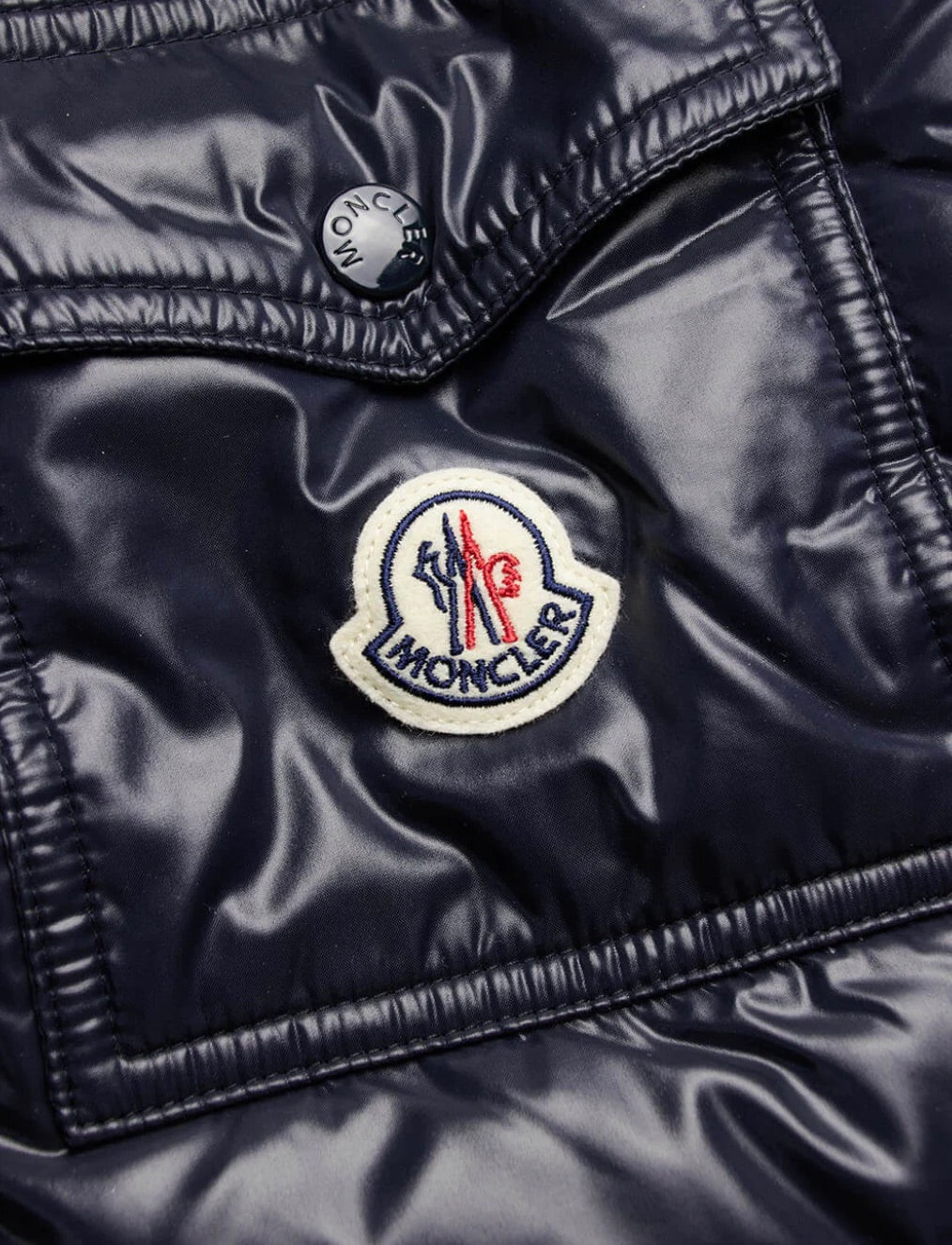 Moncler Maya Down Puffer Coat In Navy