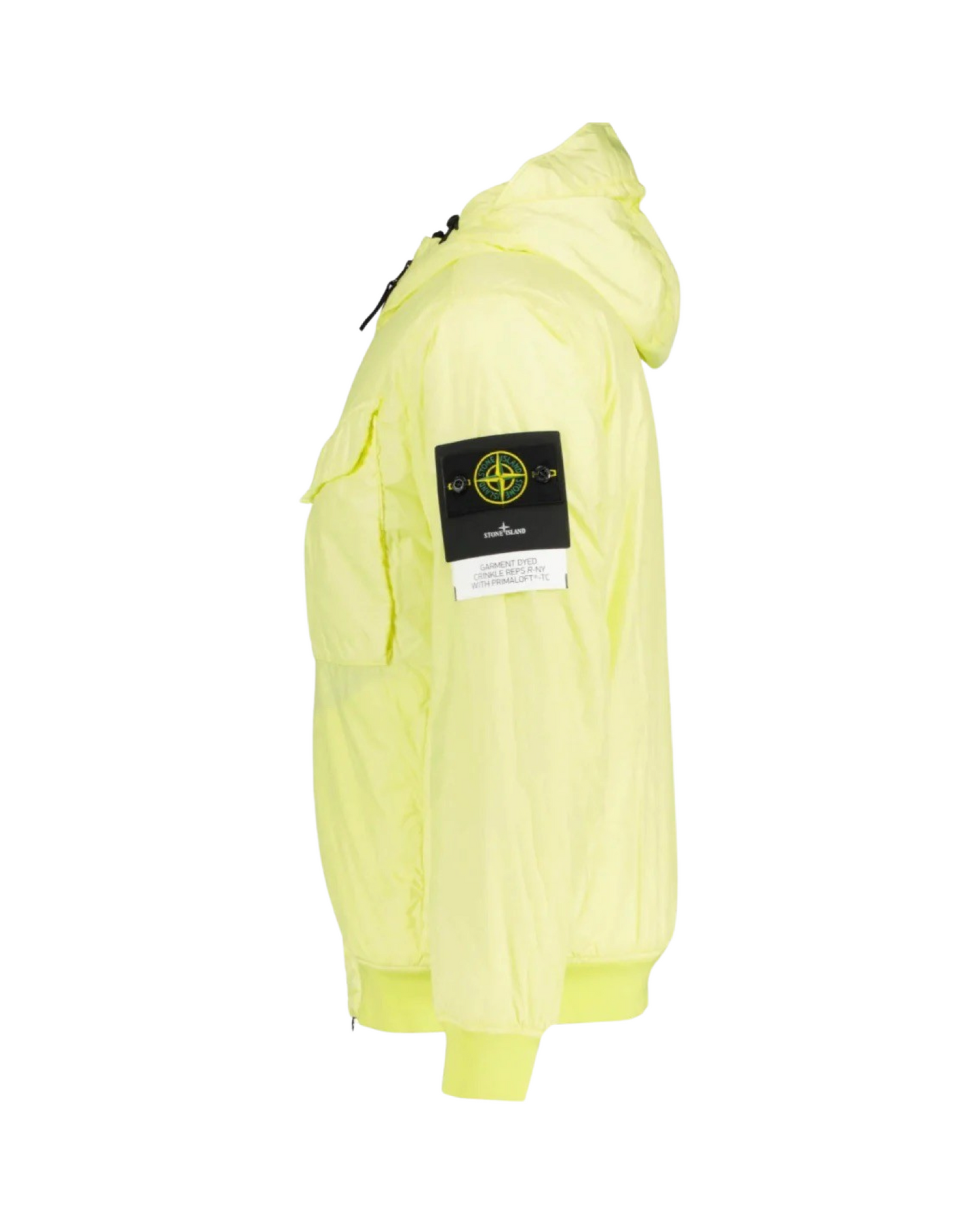 Stone Island Crinkle Reps Garment Dyed Jacket In Yellow