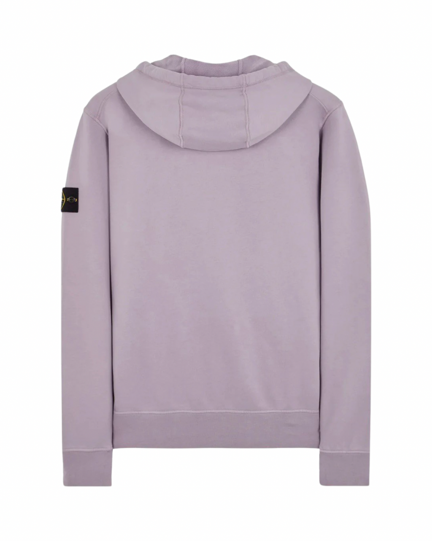 Stone Island Zip Hoodie In Lavender