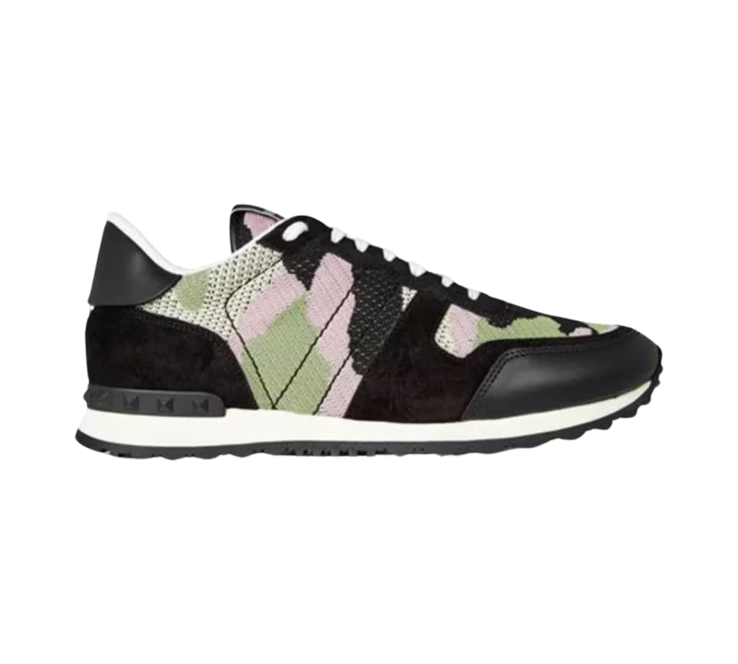 Valentino Mesh Rockrunner Trainers In Black