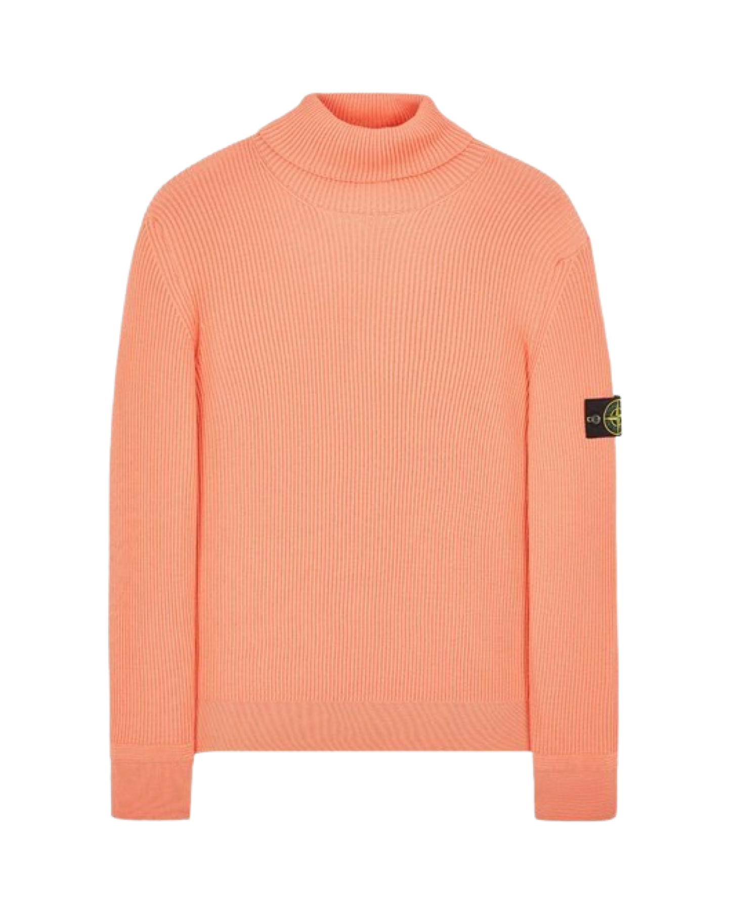 Stone Island Lana Wool Turtleneck Jumper In Pesca