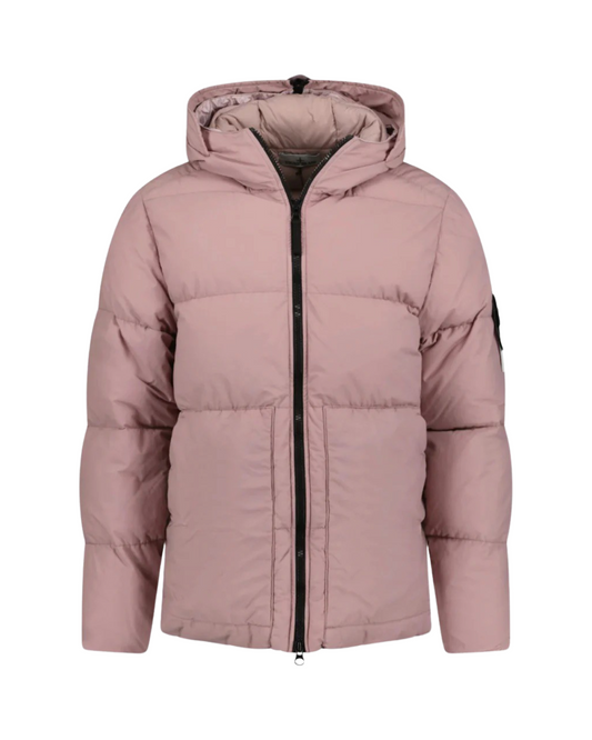 Stone Island Naslan Light Watro Down Puffer Coat In Rose