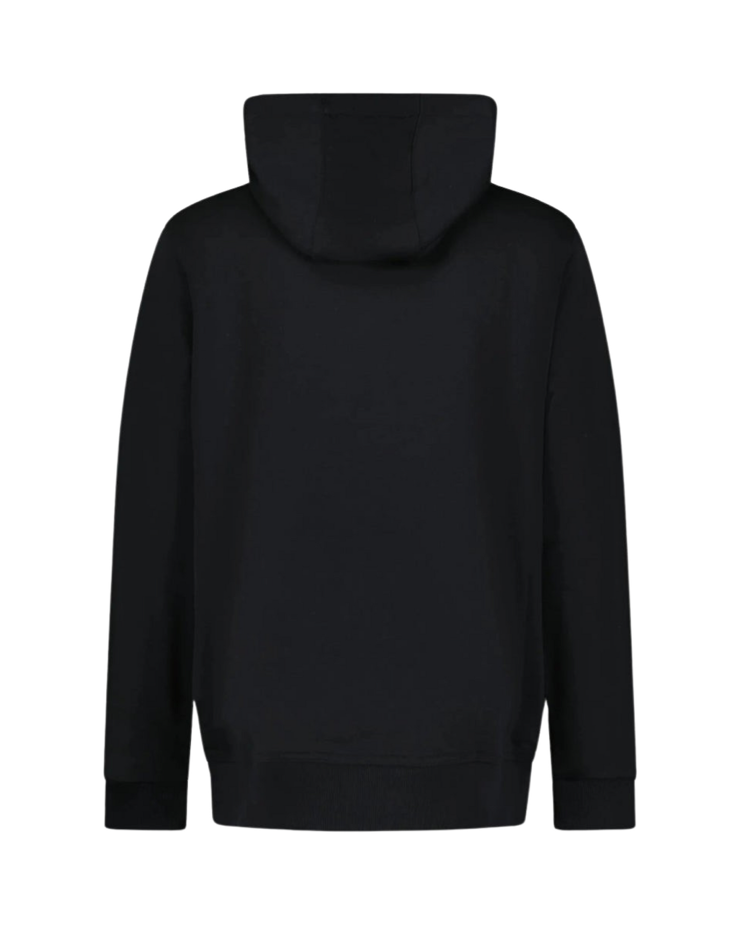 Burberry Embroidered Logo Hoodie In Black