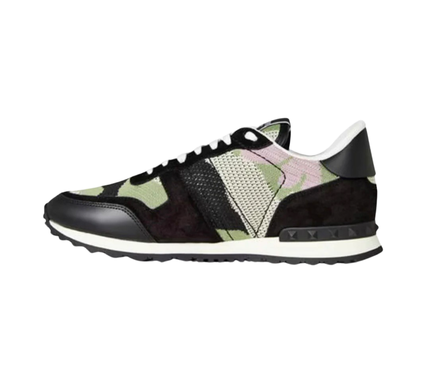 Valentino Mesh Rockrunner Trainers In Black