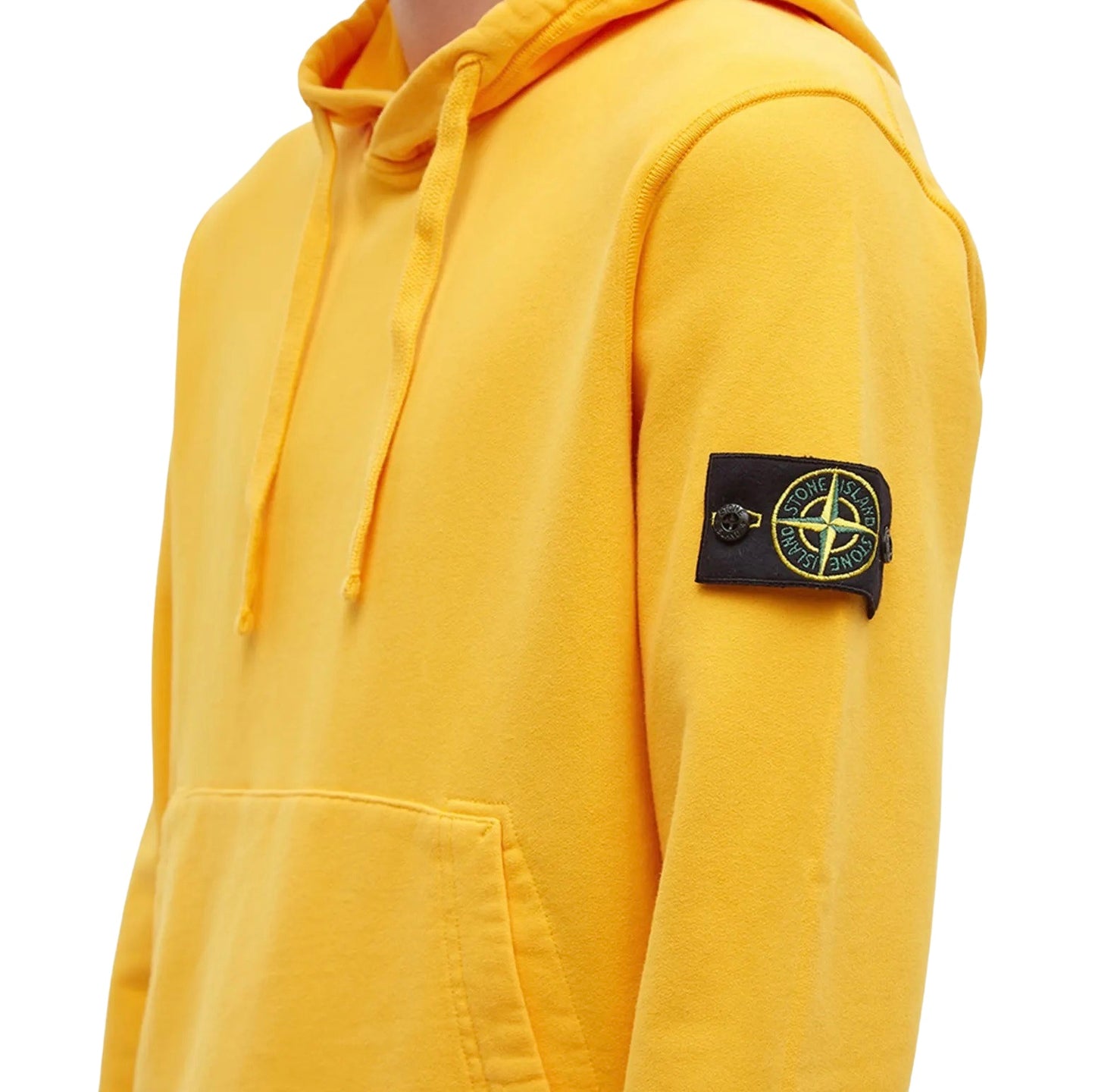 Stone Island Hoodie In Yellow