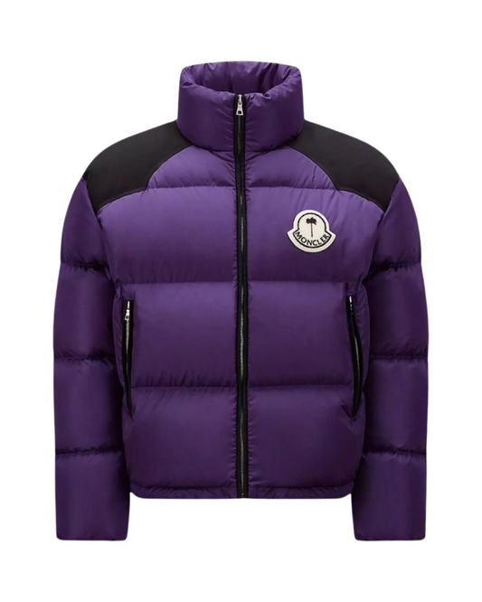 Moncler X Palm Angles Nevin Down Puffer Coat In Purple