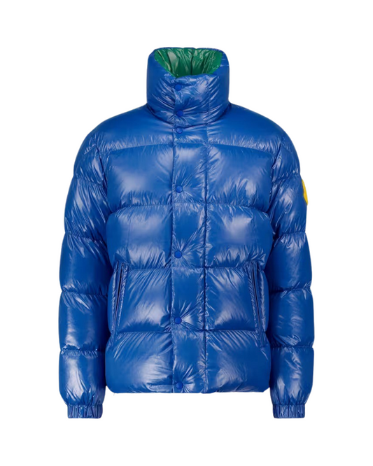 Moncler Dervo Down Puffer Coat In Blue