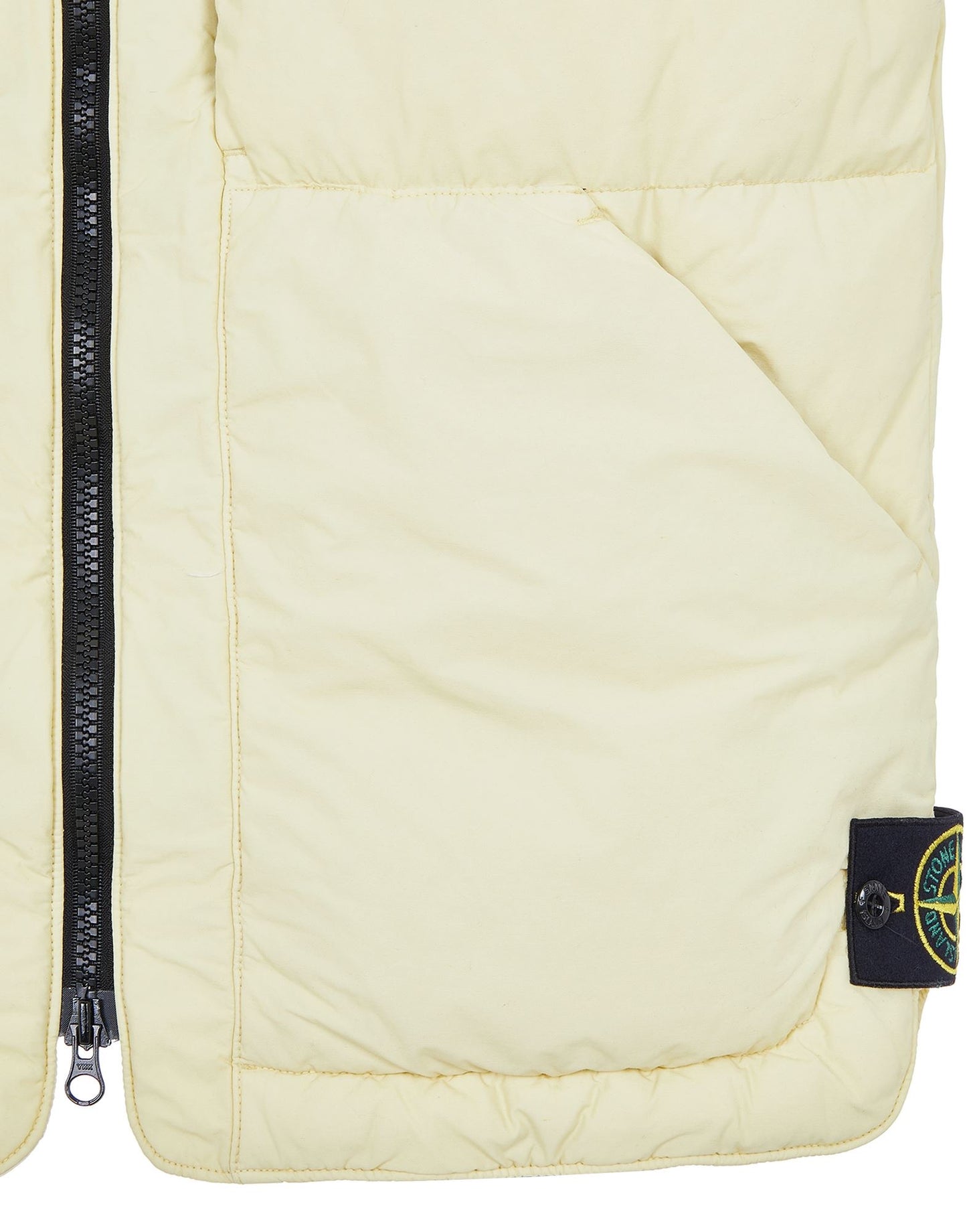 Stone Island Naslan Light Watro Down Bodywarmer In Burro