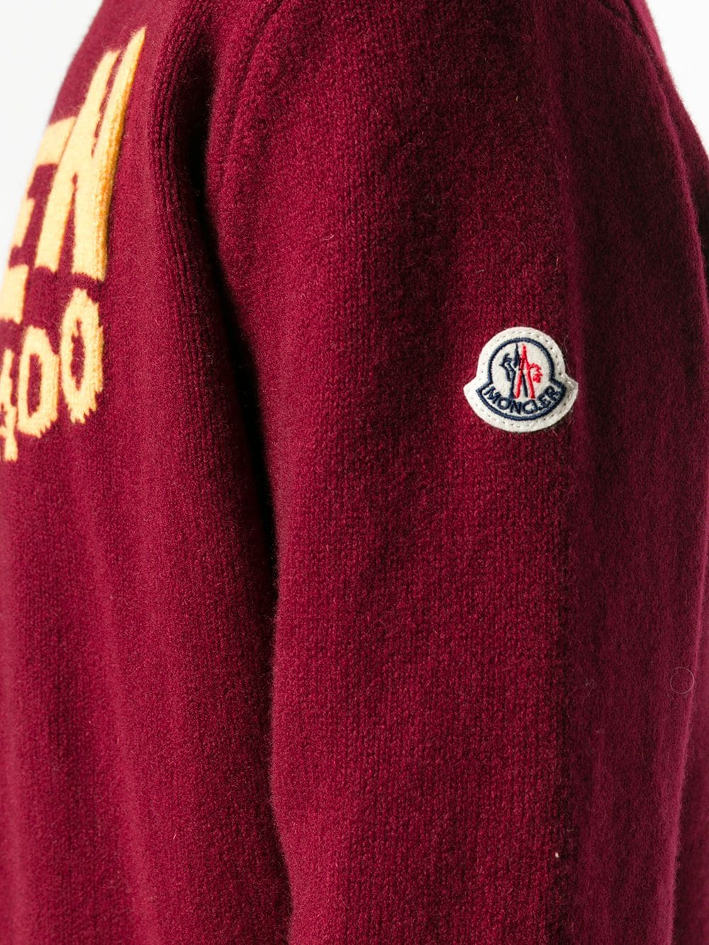 Moncler Aspen Colorado Sweater In Burgundy