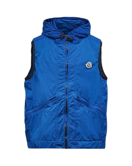 Moncler Touques Gilet In Blue