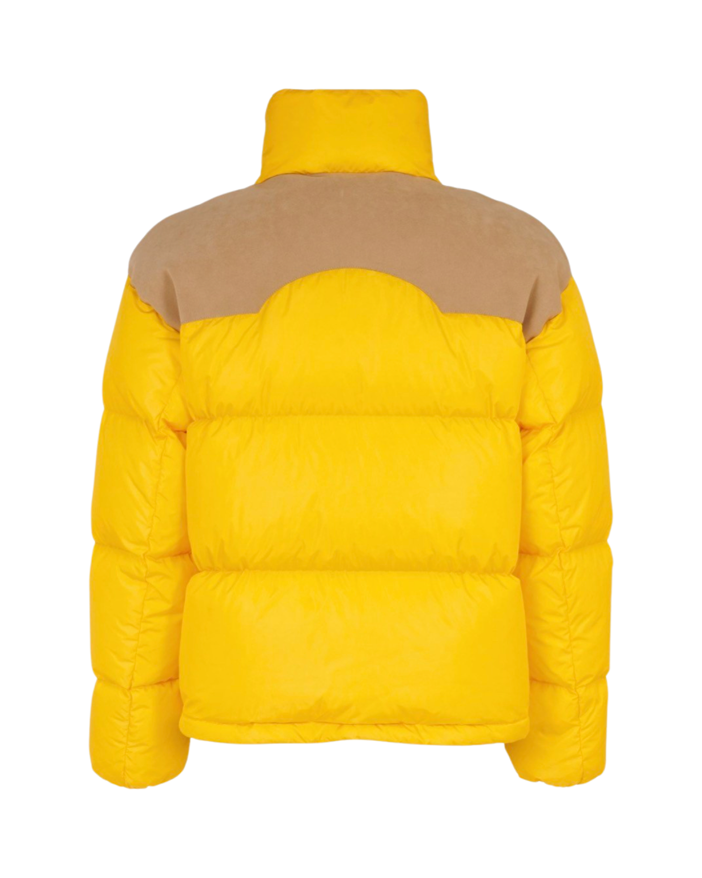 Moncler X Palm Angels Kelsey Puffa Coat In Yellow