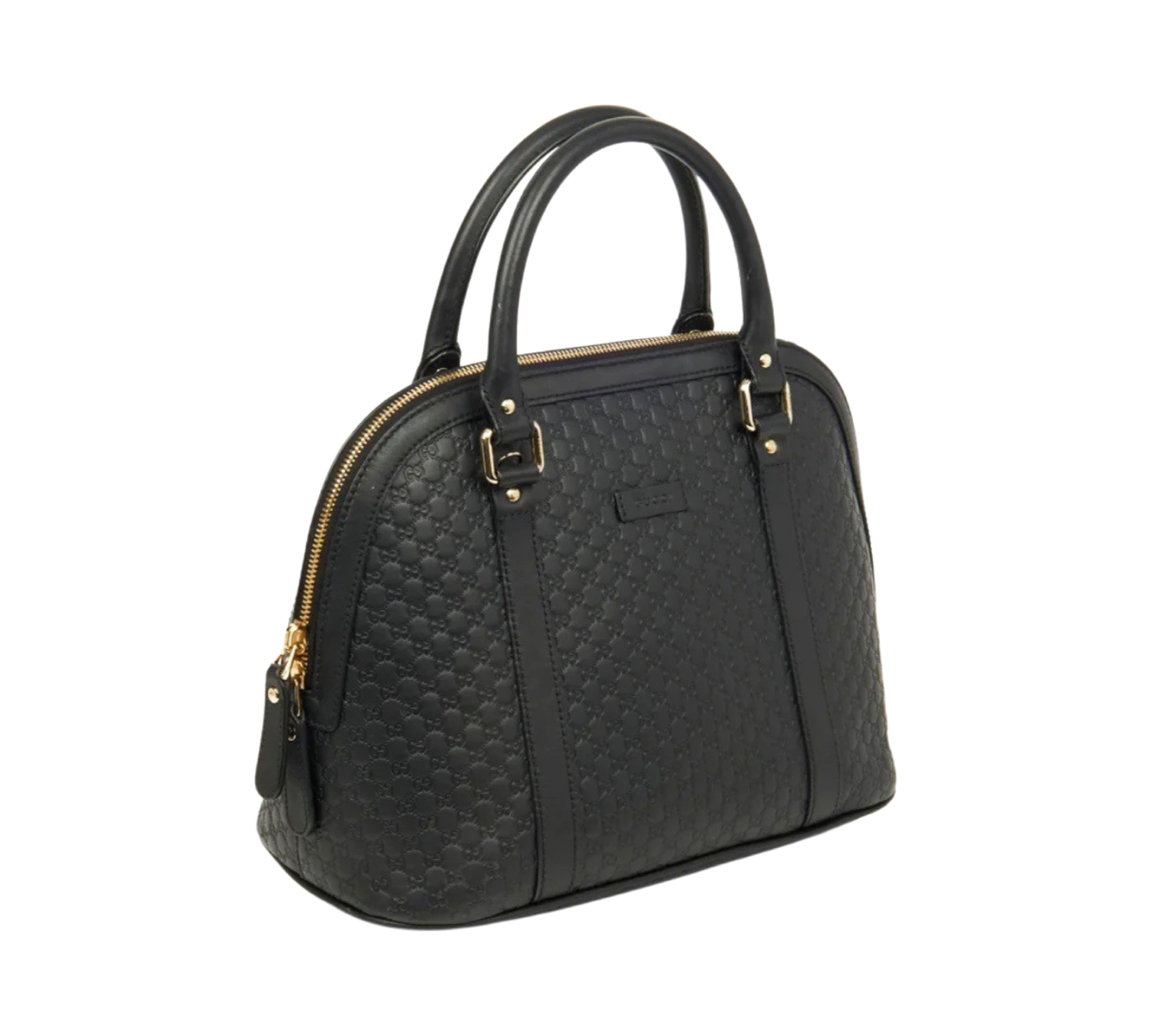 Gucci GG Embossed Leather Bag In Black