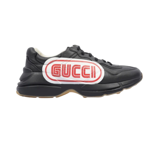 Gucci GG Logo Trainers In Black