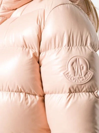 Moncler Rhin Down Puffer Coat In Pink