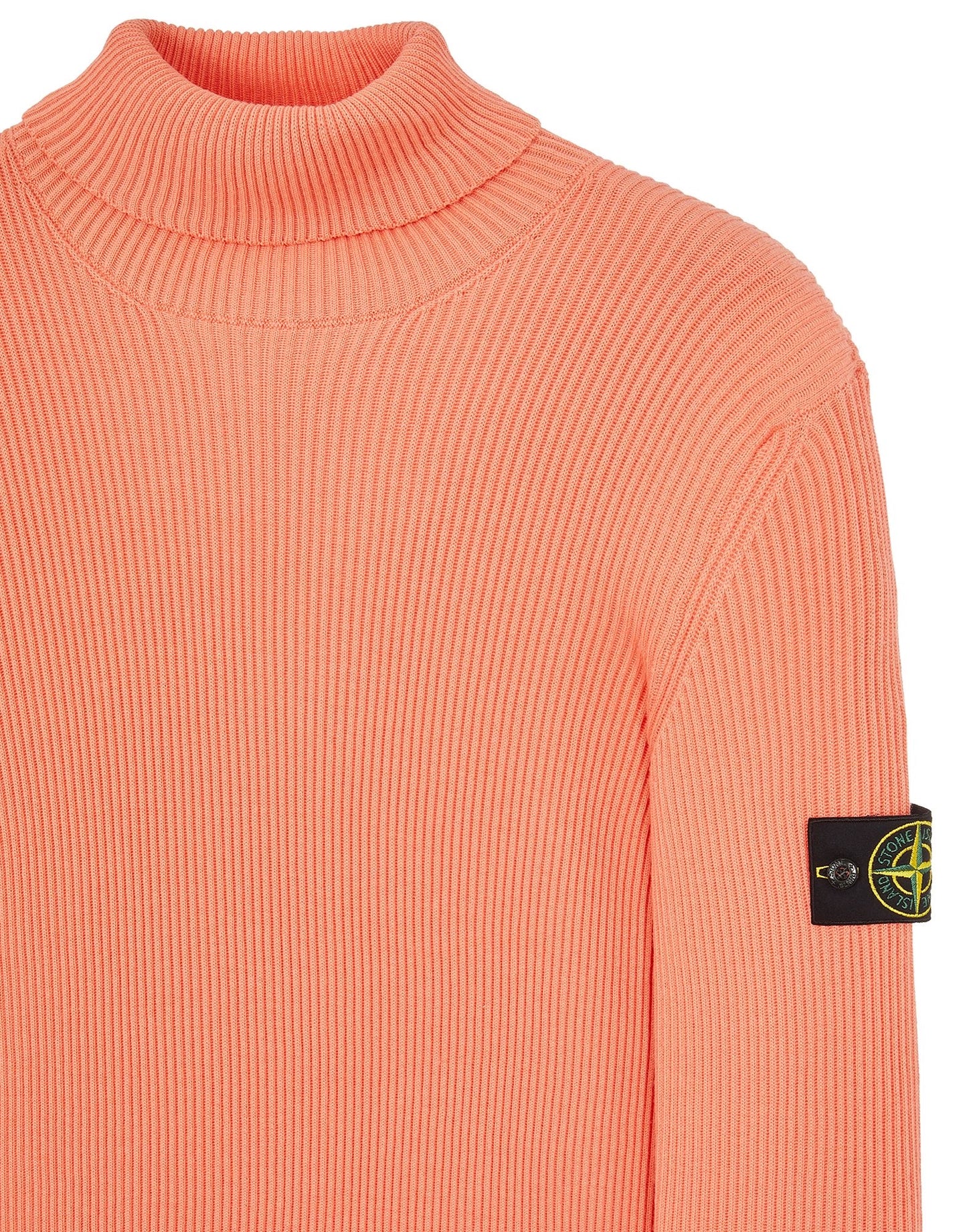 Stone Island Lana Wool Turtleneck Jumper In Pesca