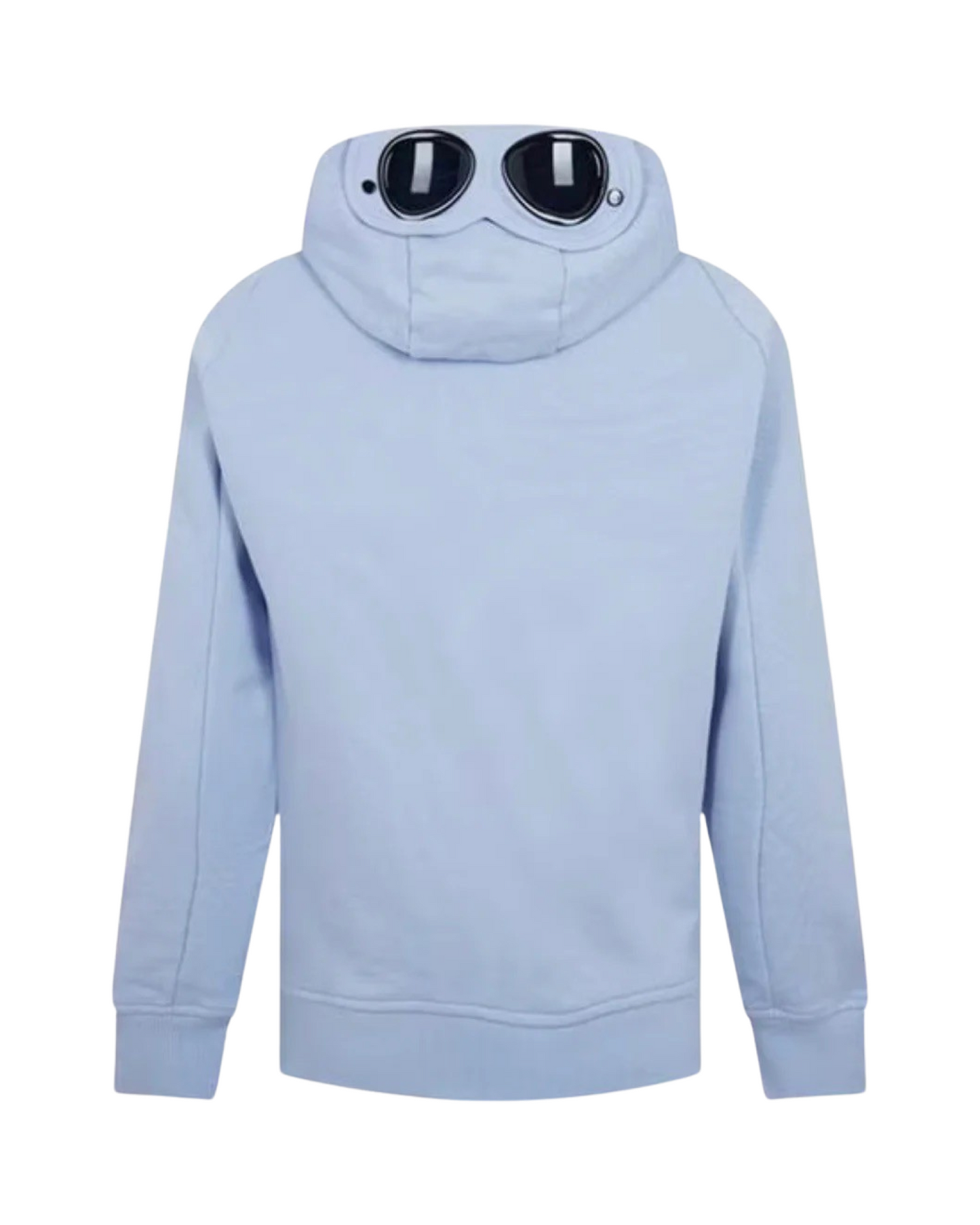 CP Company Goggle Zip Hoodie In Sky Blue