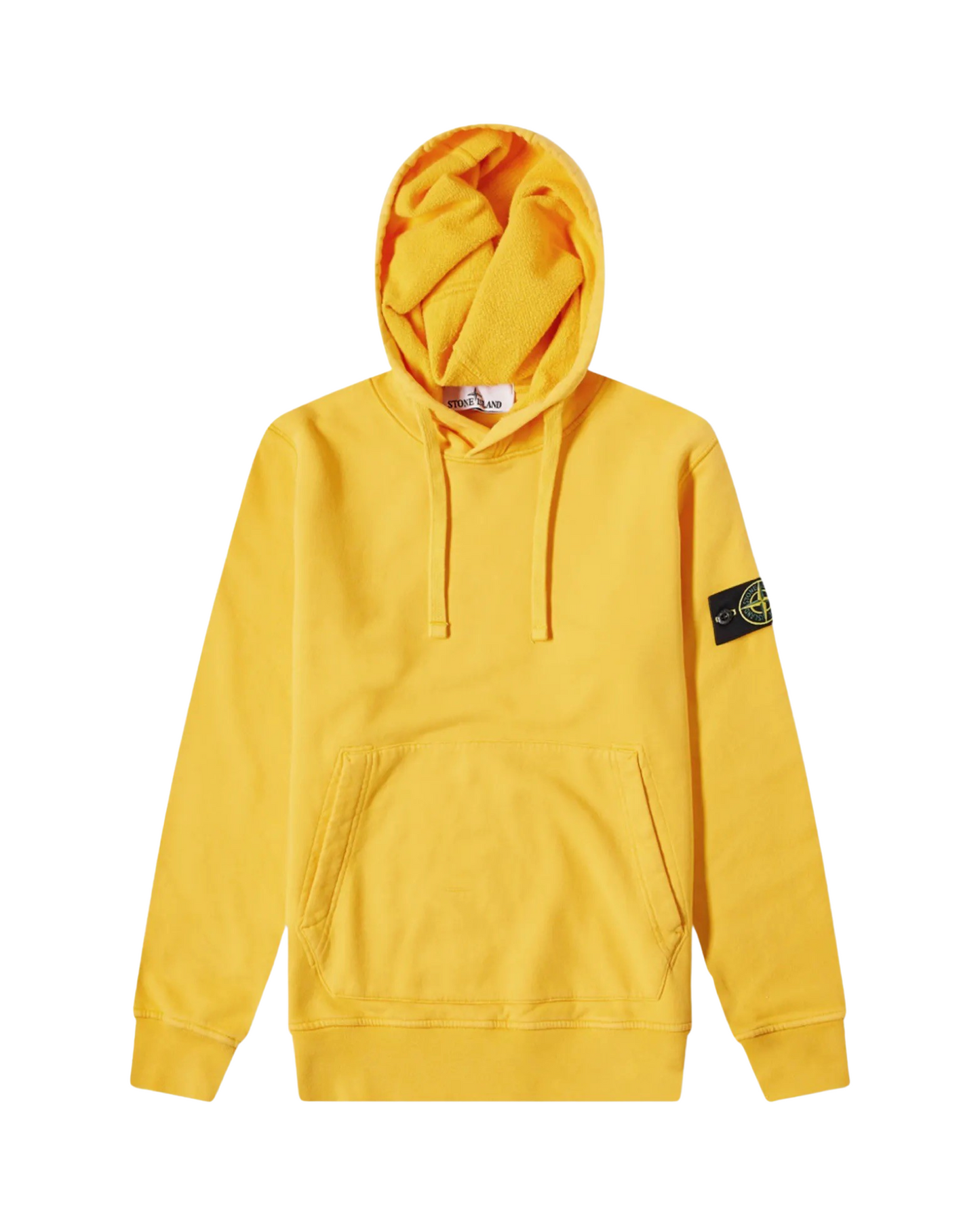 Stone Island Hoodie In Yellow