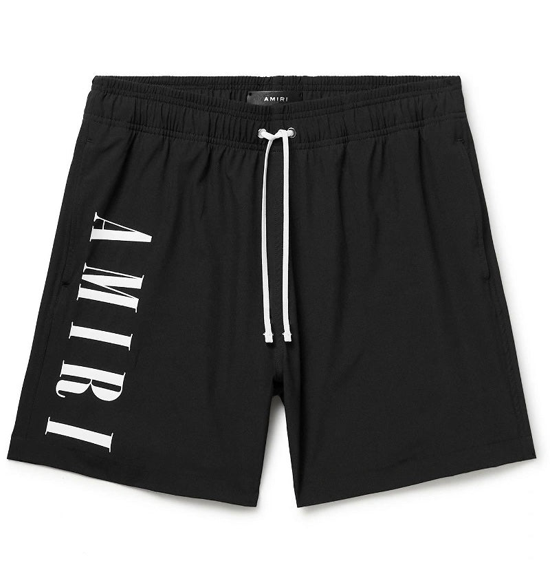 Amiri Logo Swim Shorts In Black