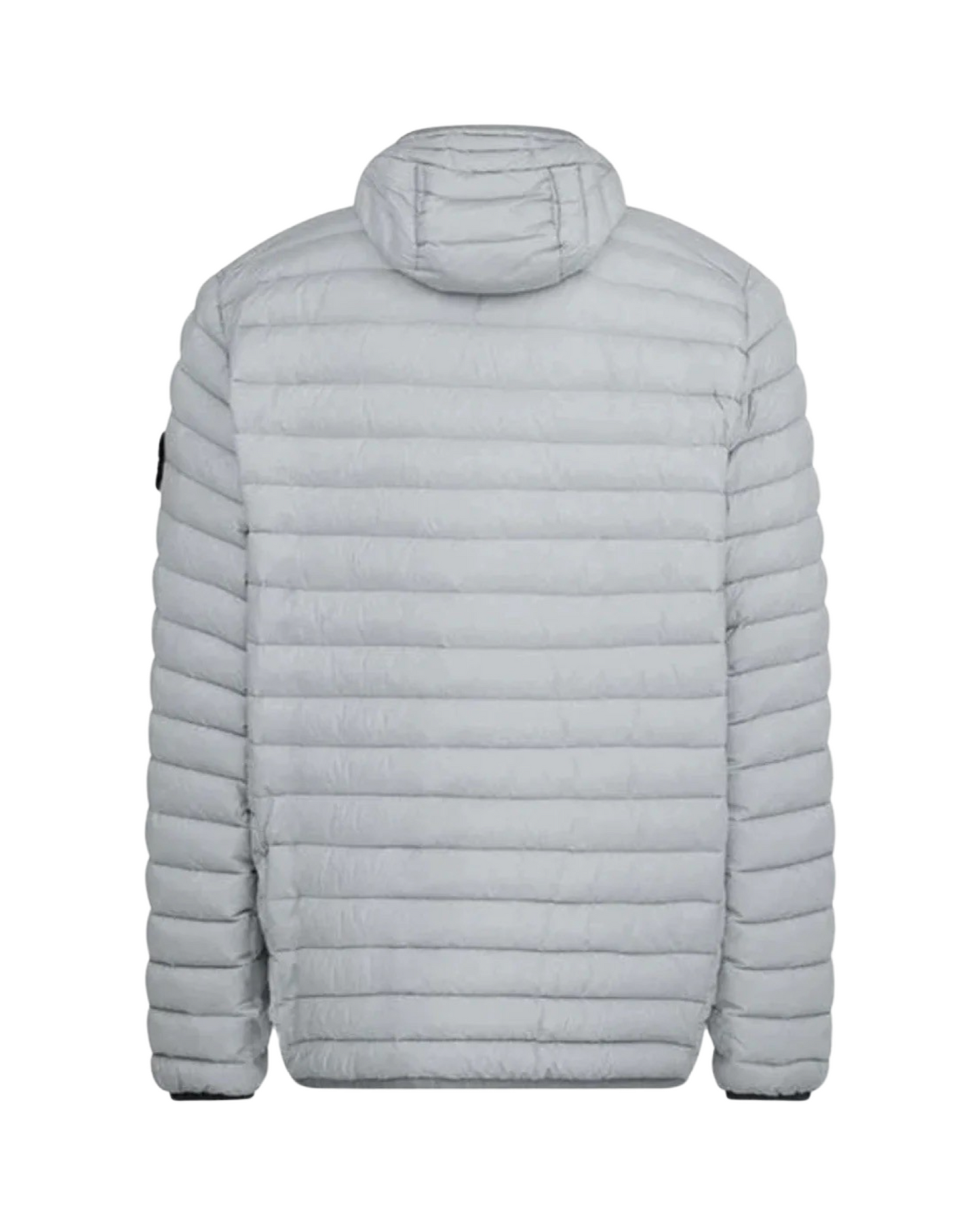 Stone Island Loom Woven Nylon Down Jacket In Grey