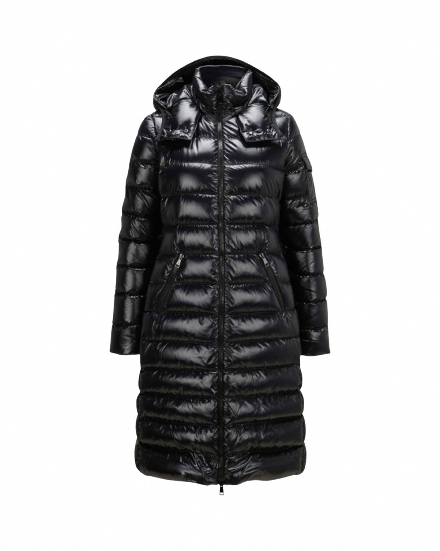 Moncler Moka Down Parka Coat In Black