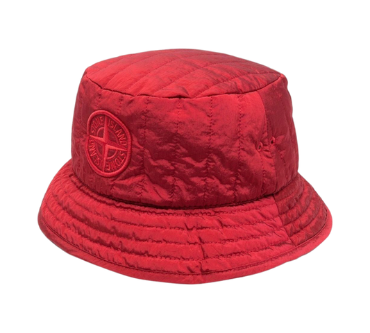 Stone Island Nylon Metal Hat In Red
