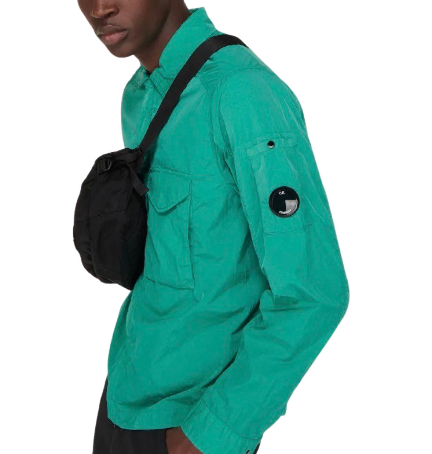 CP Company Lens Overshirt Jacket In Green