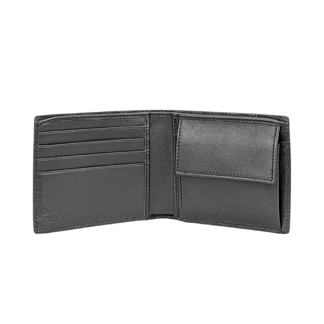 Gucci GG Leather Wallet In Black