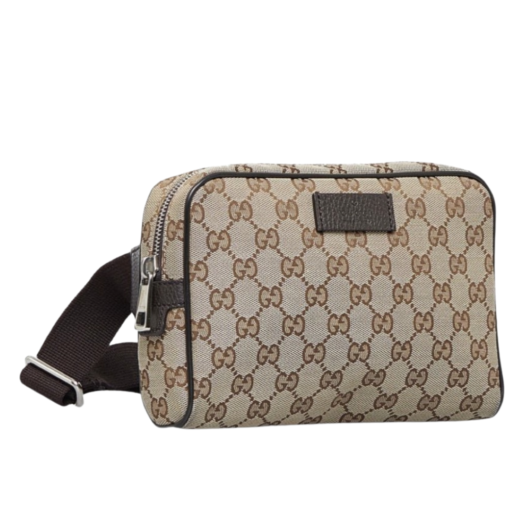 Gucci GG Cross Body Bag In Beige