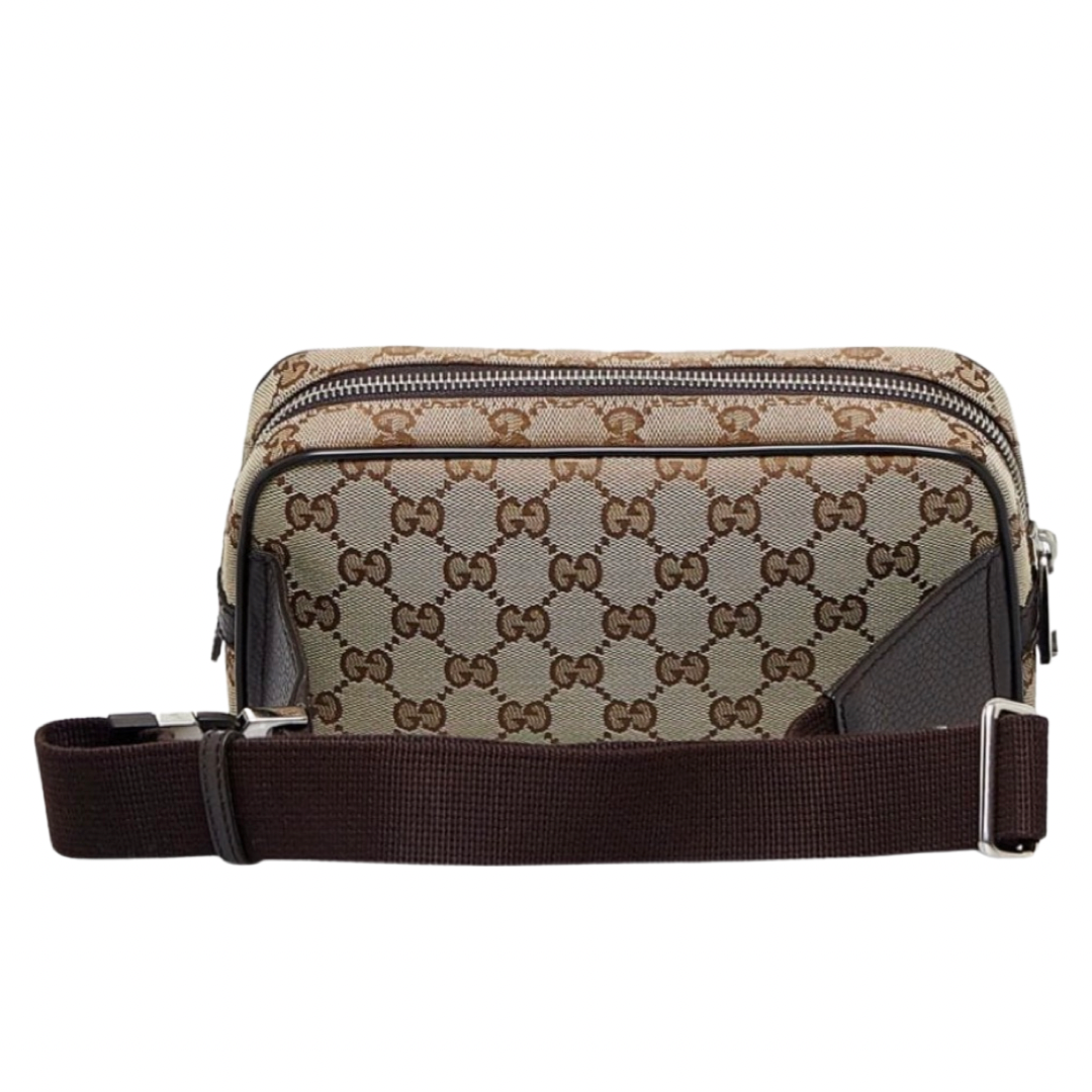 Gucci GG Cross Body Bag In Beige