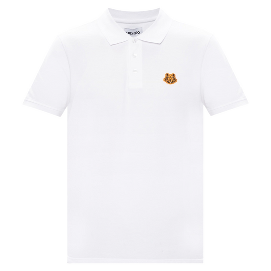 Kenzo Tiger Polo Shirt In White