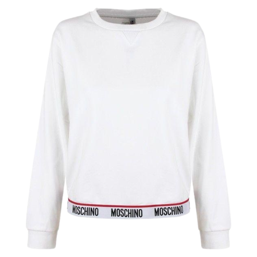 Moschino Tape Sweater In White