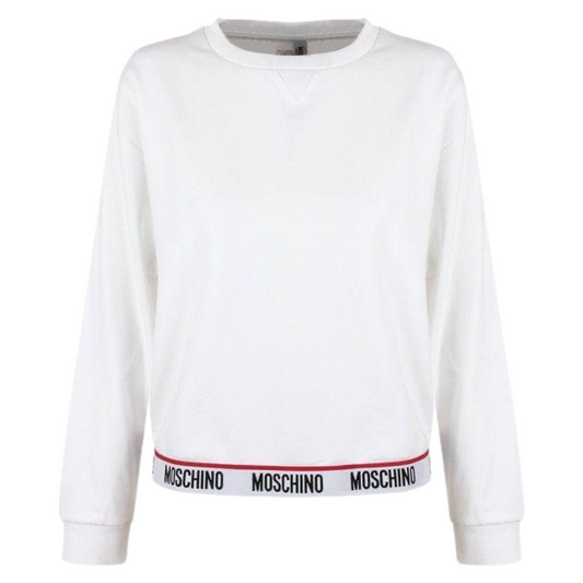 Moschino Tape Sweater In White