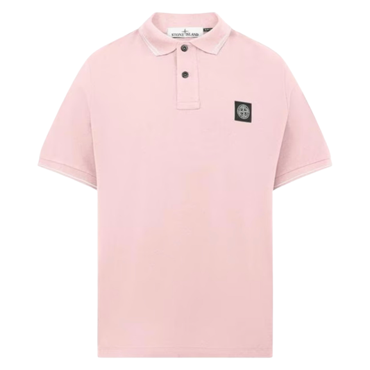 Stone Island Polo Shirt In Pink