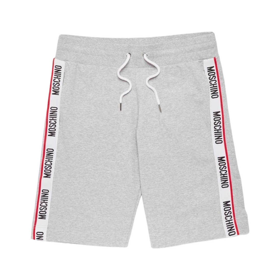 Moschino Tape Shorts In Grey