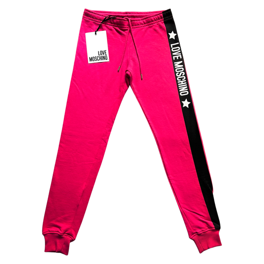 Love Moschino Star Joggers In Pink
