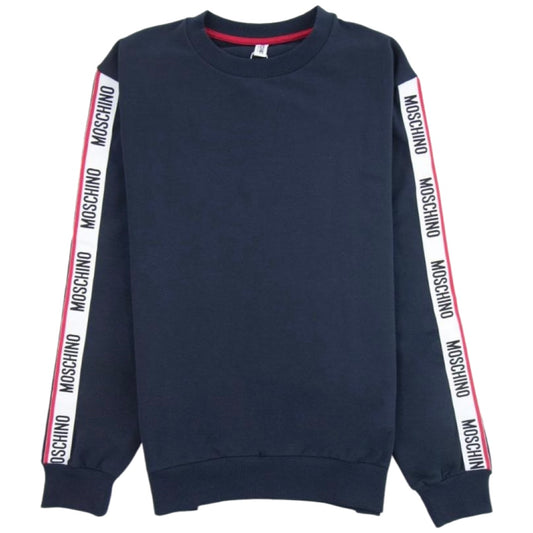 Moschino Tape Sweater In Navy