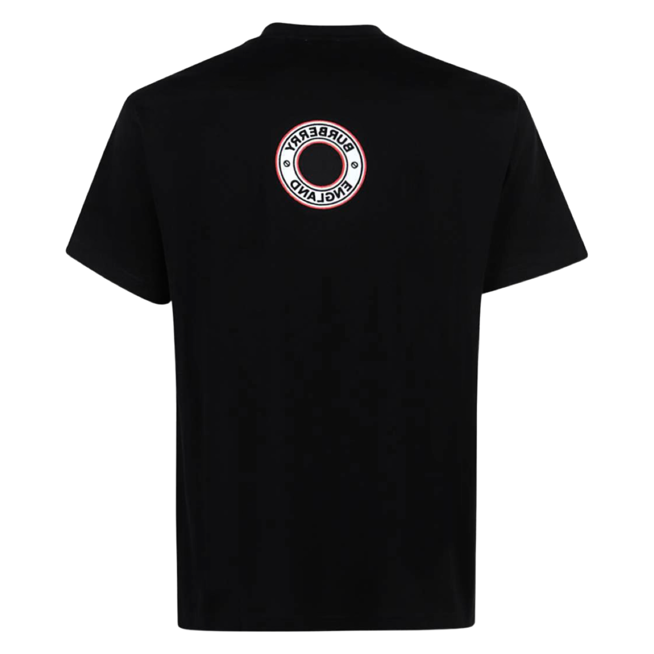 Burberry Embroidered Logo T-shirt In Black